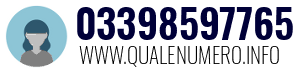 Numero di telefono 03398597765 03398597765