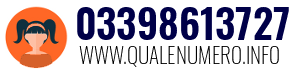 Numero di telefono 03398613727 03398613727