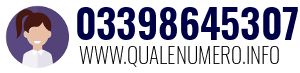 Numero di telefono 03398645307 03398645307