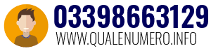 Numero di telefono 03398663129 03398663129