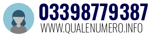 Numero di telefono 03398779387 03398779387