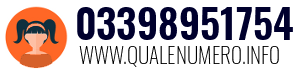 Numero di telefono 03398951754 03398951754