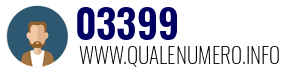 Numero di telefono 03399 03399
