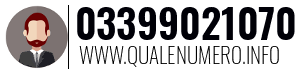Numero di telefono 03399021070 03399021070