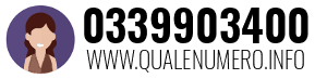 Numero di telefono 0339903400 0339903400