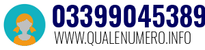 Numero di telefono 03399045389 03399045389