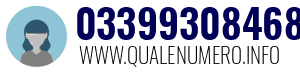 Numero di telefono 03399308468 03399308468