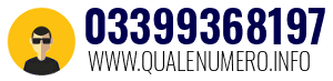 Numero di telefono 03399368197 03399368197