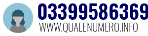 Numero di telefono 03399586369 03399586369