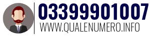 Numero di telefono 03399901007 03399901007