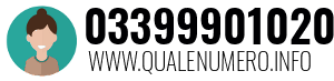 Numero di telefono 03399901020 03399901020