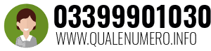 Numero di telefono 03399901030 03399901030