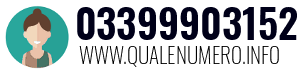 Numero di telefono 03399903152 03399903152