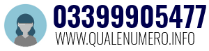 Numero di telefono 03399905477 03399905477