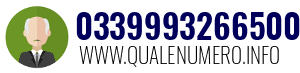Numero di telefono 03399932665009 03399932665009