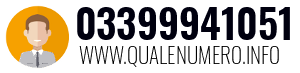 Numero di telefono 03399941051 03399941051