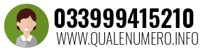 Numero di telefono 033999415210 033999415210