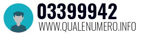 Numero di telefono 03399942 03399942