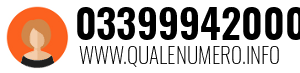 Numero di telefono 03399942000 03399942000