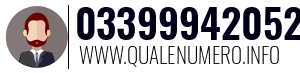 Numero di telefono 03399942052 03399942052
