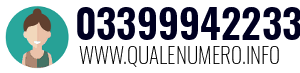 Numero di telefono 03399942233 03399942233