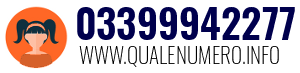 Numero di telefono 03399942277 03399942277