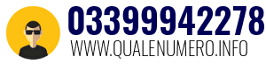 Numero di telefono 03399942278 03399942278