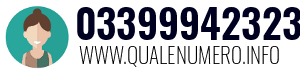 Numero di telefono 03399942323 03399942323