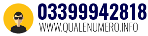Numero di telefono 03399942818 03399942818