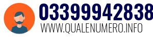Numero di telefono 03399942838 03399942838