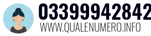 Numero di telefono 03399942842 03399942842