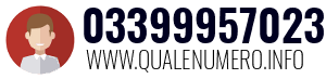 Numero di telefono 03399957023 03399957023