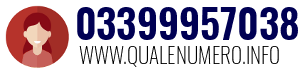 Numero di telefono 03399957038 03399957038