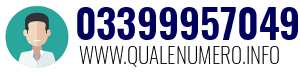 Numero di telefono 03399957049 03399957049
