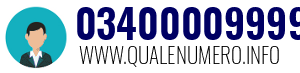 Numero di telefono 03400009999 03400009999