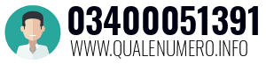 Numero di telefono 03400051391 03400051391