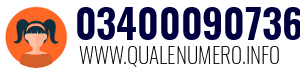 Numero di telefono 03400090736 03400090736