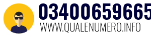 Numero di telefono 03400659665 03400659665