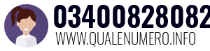 Numero di telefono 03400828082 03400828082