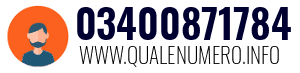 Numero di telefono 03400871784 03400871784