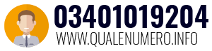 Numero di telefono 03401019204 03401019204