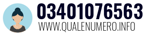 Numero di telefono 03401076563 03401076563