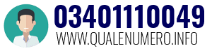 Numero di telefono 03401110049 03401110049