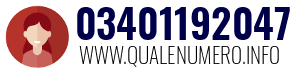 Numero di telefono 03401192047 03401192047