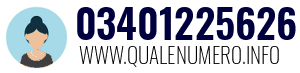 Numero di telefono 03401225626 03401225626