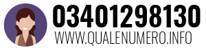 Numero di telefono 03401298130 03401298130