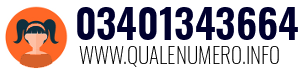 Numero di telefono 03401343664 03401343664