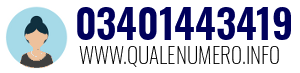 Numero di telefono 03401443419 03401443419