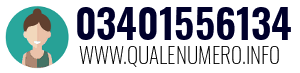 Numero di telefono 03401556134 03401556134