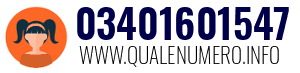 Numero di telefono 03401601547 03401601547
